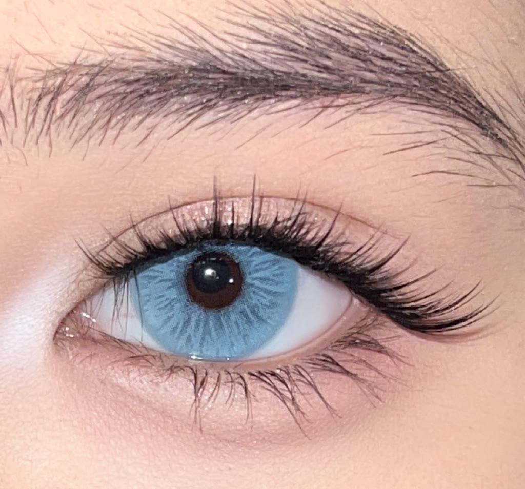 MYEYEBB Glacier Blue Prescription Colored Contact Lenses - image 5