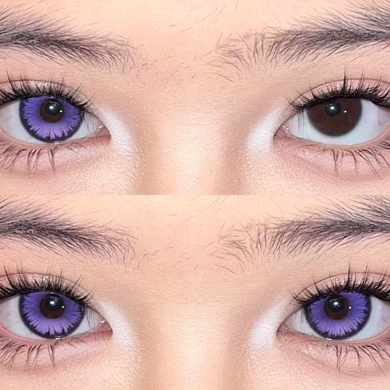 MYEYEBB Butterfly Petal Violet Prescrition Colored Contact Lenses丨6 Months - image 3
