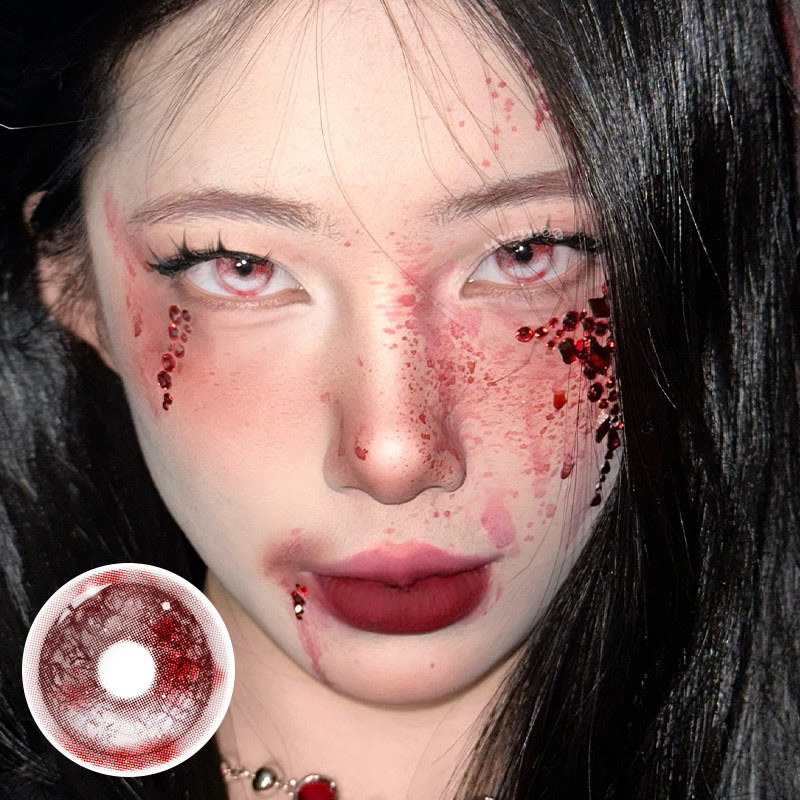 MYEYEBB Haunted Scarlet Red Cosplay Colored Contact Lenses丨6 Months - image 2