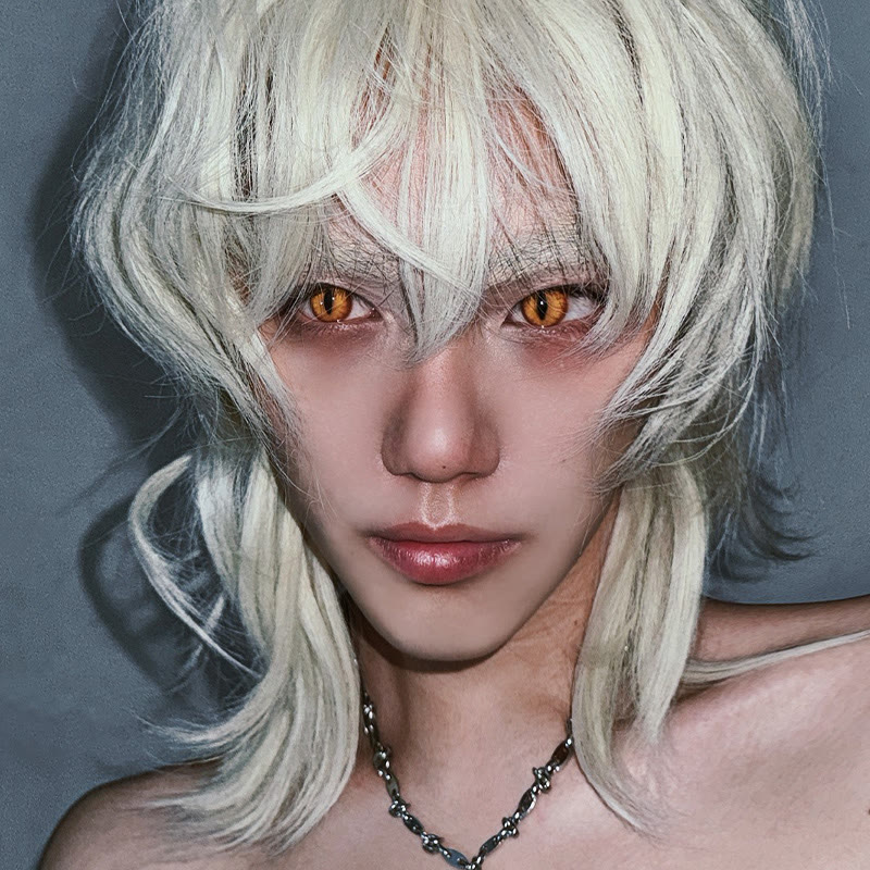 MYEYEBB Dragon Eye Gold Brown Cosplay Colored Contact Lenses丨1 Day - image 3