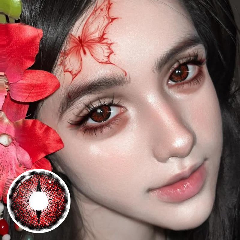 MYEYEBB Soulworm Red Cosplay Colored Contact Lenses丨1 Day - image 2