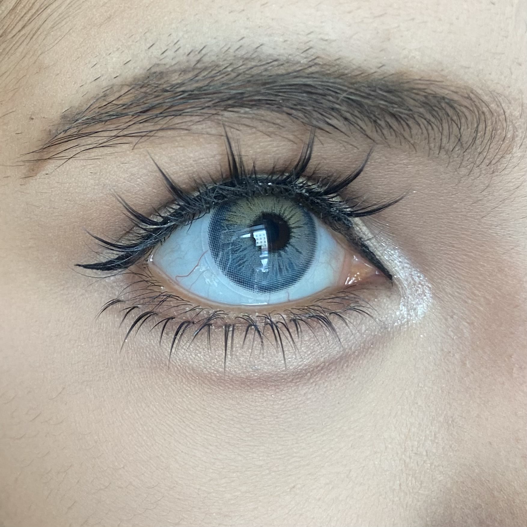 MYEYEBB Iced American Blue Grey Prescription Colored Contact Lenses - image 2