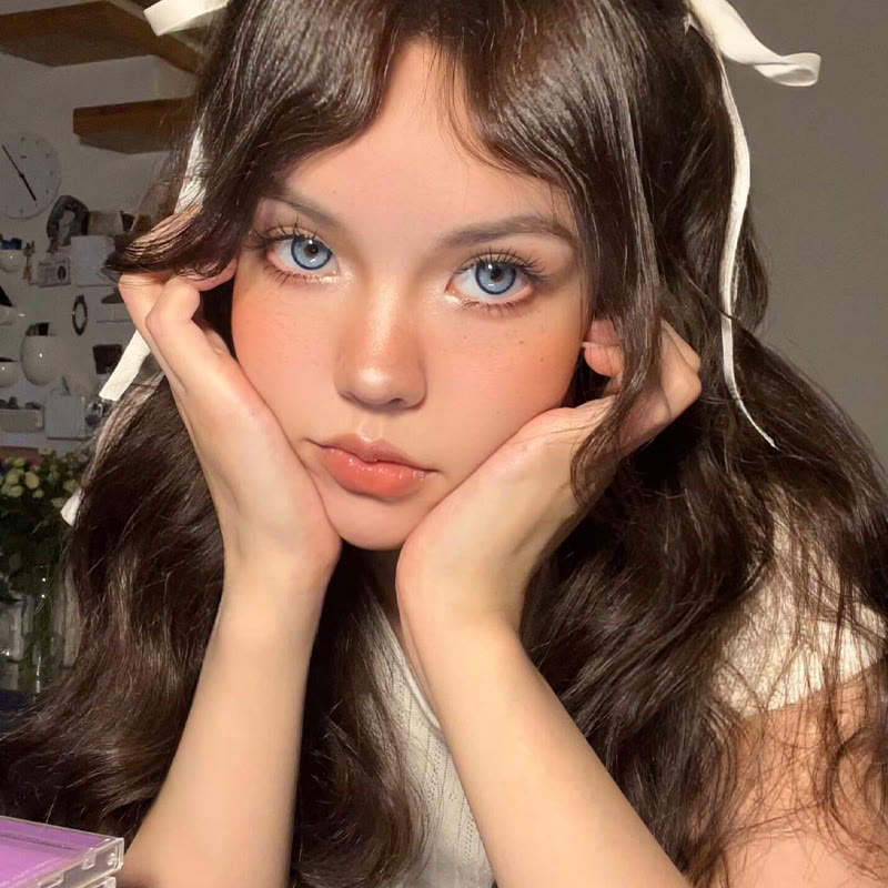 MYEYEBB Aloe Blue Colored Contact Lenses - image 6