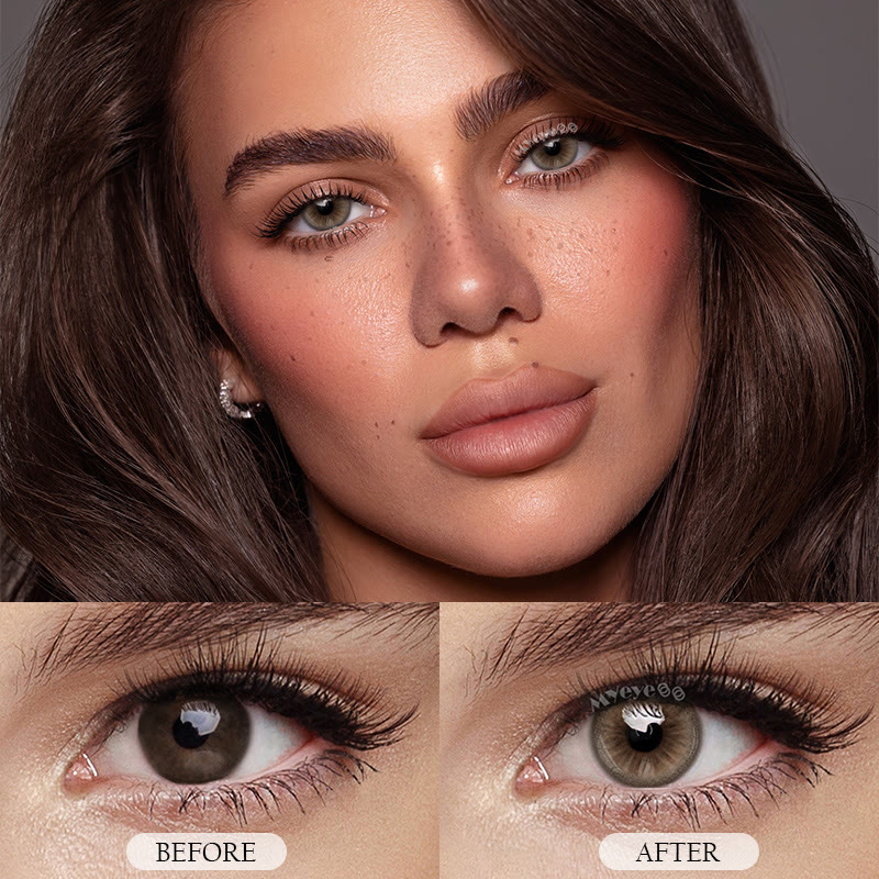 MYEYEBB Neo Sunflower Brown Prescription Colored Contact Lenses - image 6