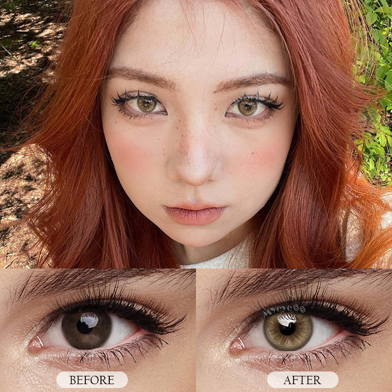 MYEYEBB Pro Neo Sunflower Brown Prescrition Colored Contact Lenses - image 8