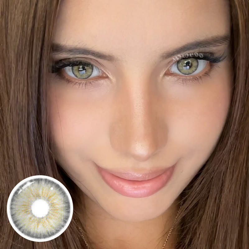 MYEYEBB Pro Halo Iris Brown Colored Contact Lenses - image 5