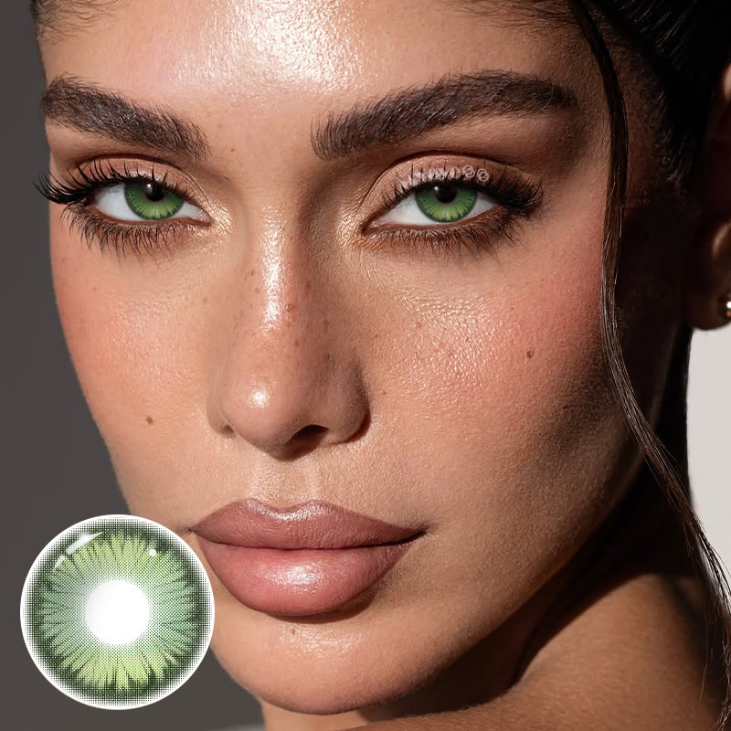 MYEYEBB Butterfly Petal Green Prescription Colored Contact Lenses丨6 Months - image 2