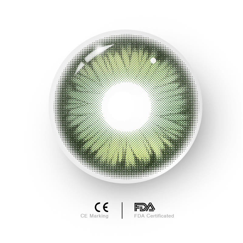 MYEYEBB Butterfly Petal Green Prescription Colored Contact Lenses丨6 Months - image 5