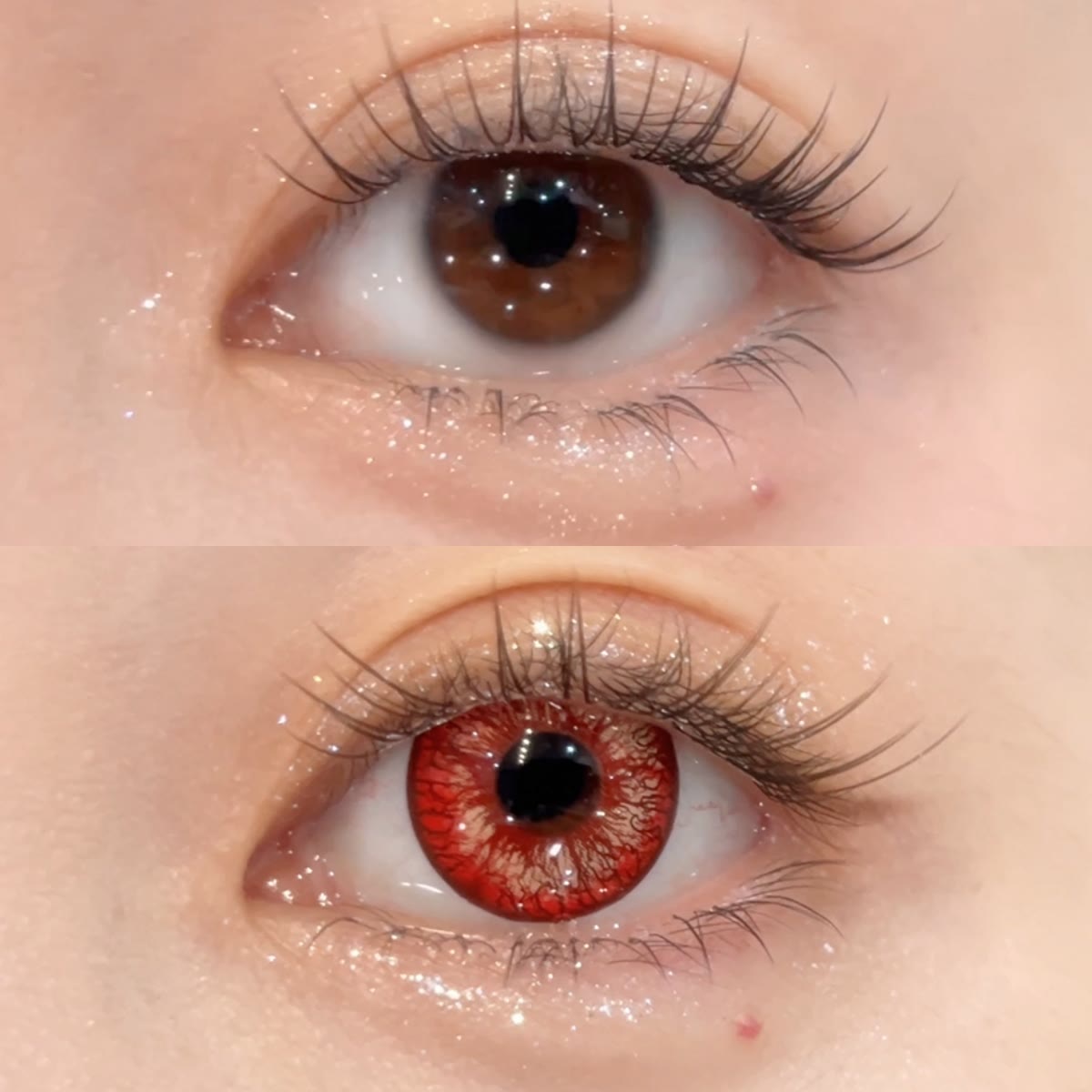 MYEYEBB Blood Pact Red Cosplay Colored Contact Lenses - image 2