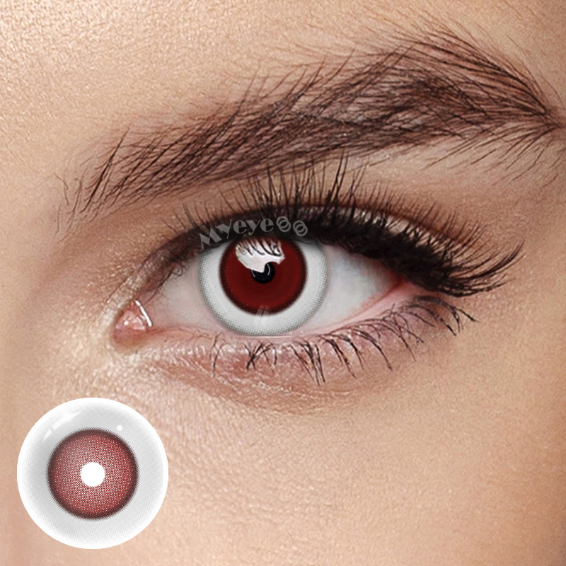 MYEYEBB Porcelain Doll Red Cosplay Colored Contact Lenses - Porcelain Doll Red - 0.00 - MX23-6 - image 1
