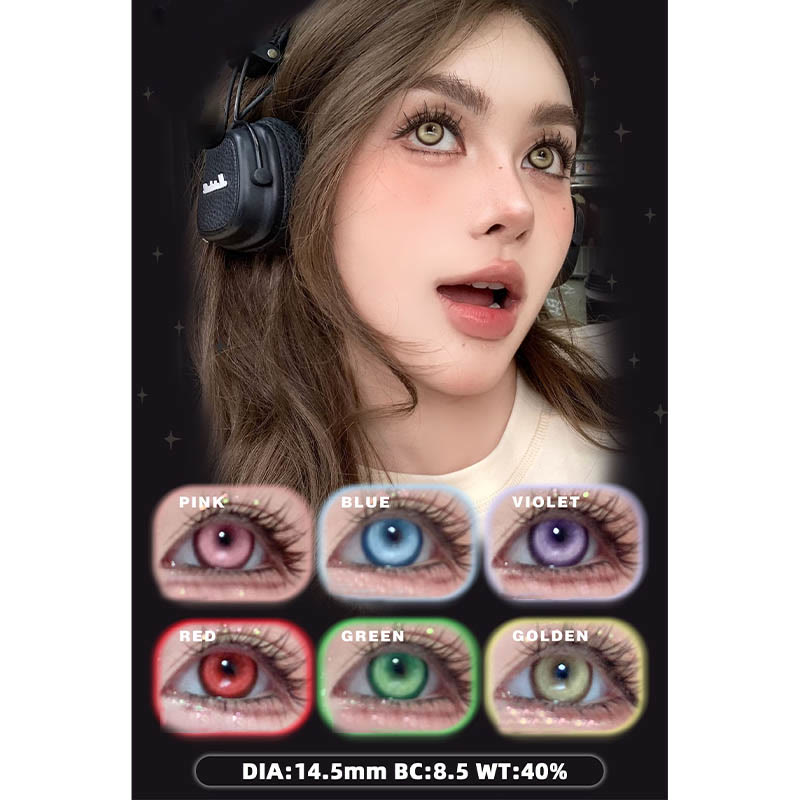 MYEYEBB Cyber Gold Brown Prescription Cosplay Colored Contact Lenses - 6 Colors (1 Day) - 0.00 - RC01_BN - image 9