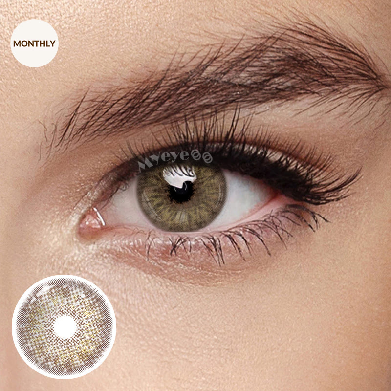 MYEYEBB Petite Iris Brown Prescription Colored Contact Lenses丨Monthly - Petite Iris Brown (Monthly) - -8.00 - MI23-1(HBE1189-1) - image 1