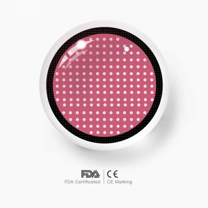MYEYEBB Blind Red Manson Mesh Cosplay Colored Contact Lenses - image 12