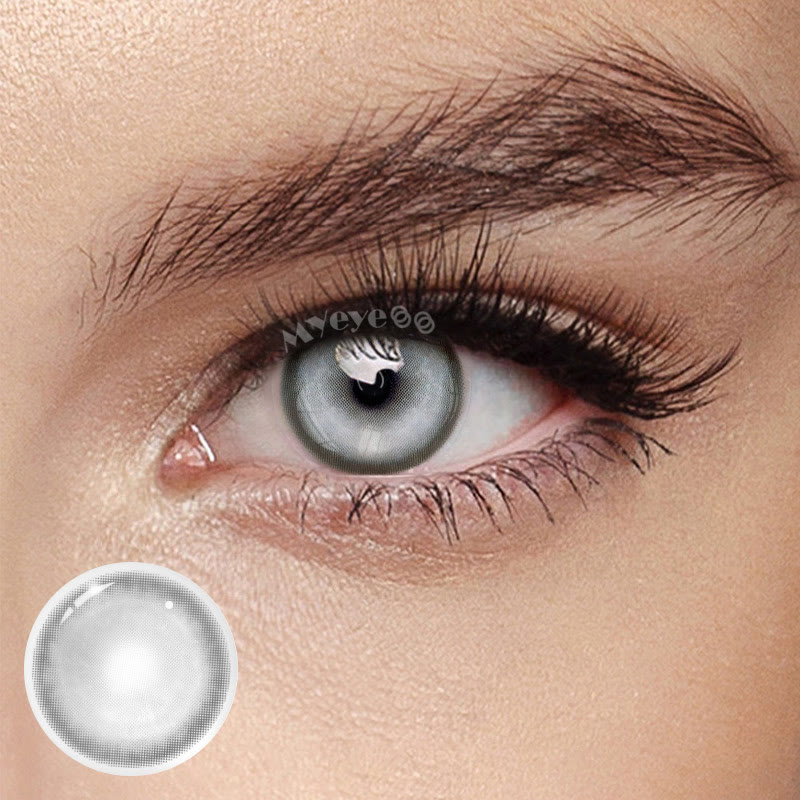 MYEYEBB Cyber Grey Prescription Cosplay Colored Contact Lenses丨1 Day-10 pcs - Cyber Grey (1 Day-10 pcs) - -8.00 - TD2001_GY_10pcs - image 1