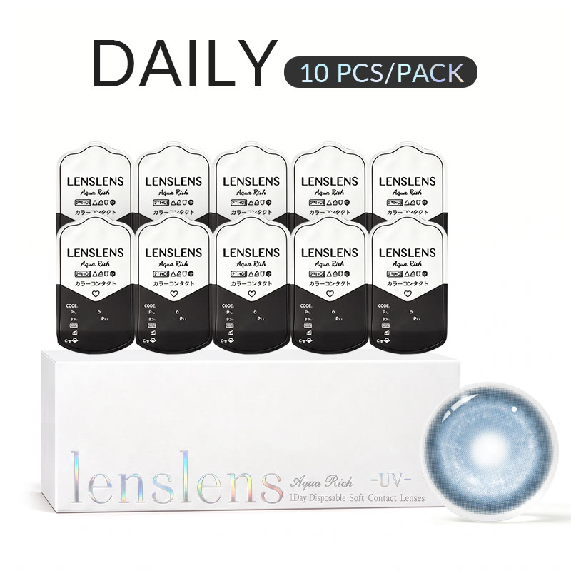MYEYEBB Cyber Blue Prescription Cosplay Colored Contact Lenses丨1 Day-10 pcs - image 2