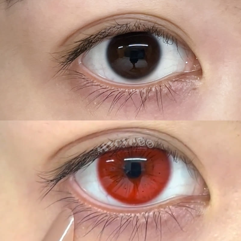MYEYEBB Serpent Red Cosplay Colored Contact Lenses - image 2