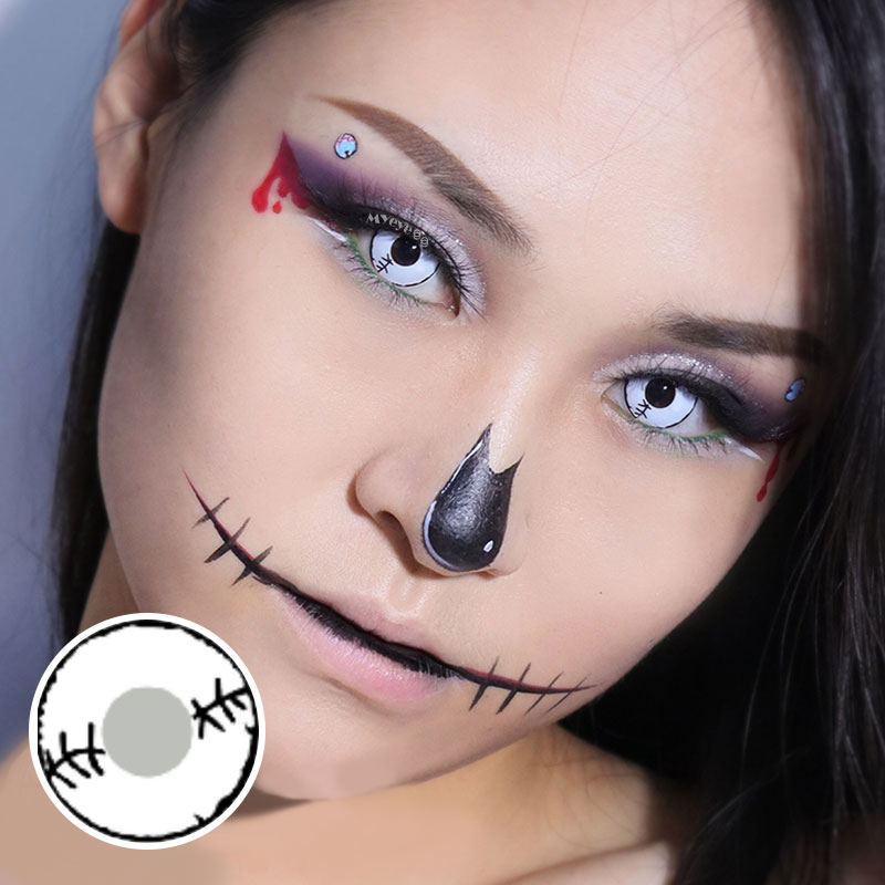 MYEYEBB Stitched Mummy Prescription Cosplay Colored Contact Lenses - image 8