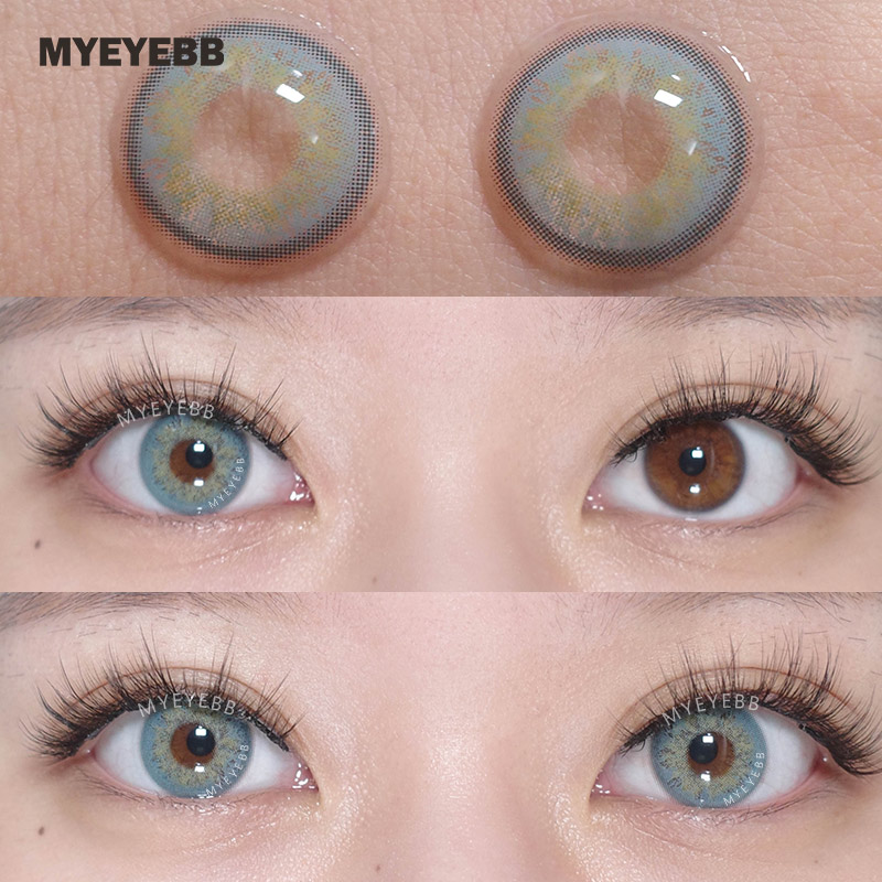 MYEYEBB Russian Girl Blue Prescription Colored Contact Lenses - image 3