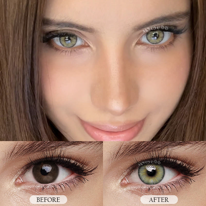 MYEYEBB Pro Halo Iris Brown Colored Contact Lenses - image 6