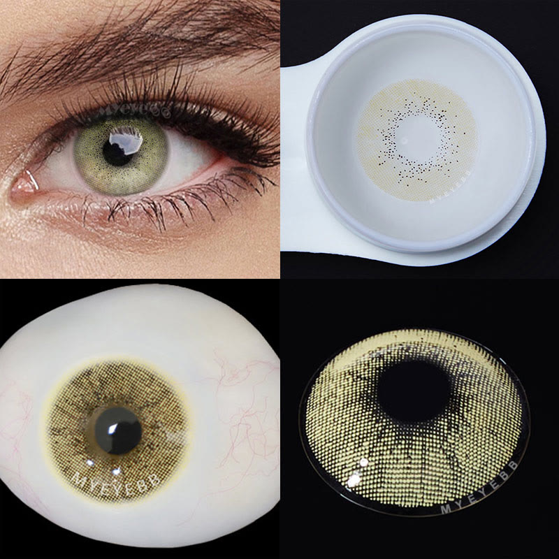 MYEYEBB Ocean Brown Green Prescription Colored Contact Lenses  - image 6