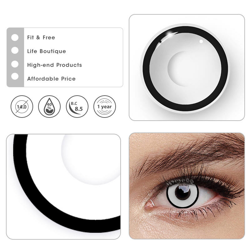 MYEYEBB White Manson Prescription Cosplay Colored Contact Lenses - image 18