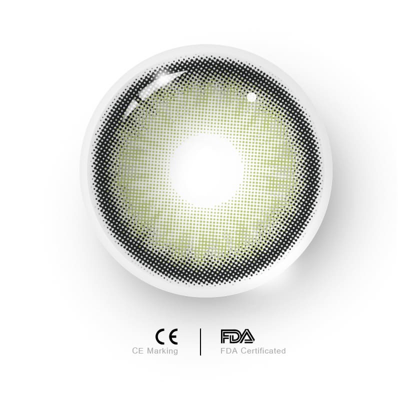 MYEYEBB Norko Green Prescription Colored Contact Lenses - image 13