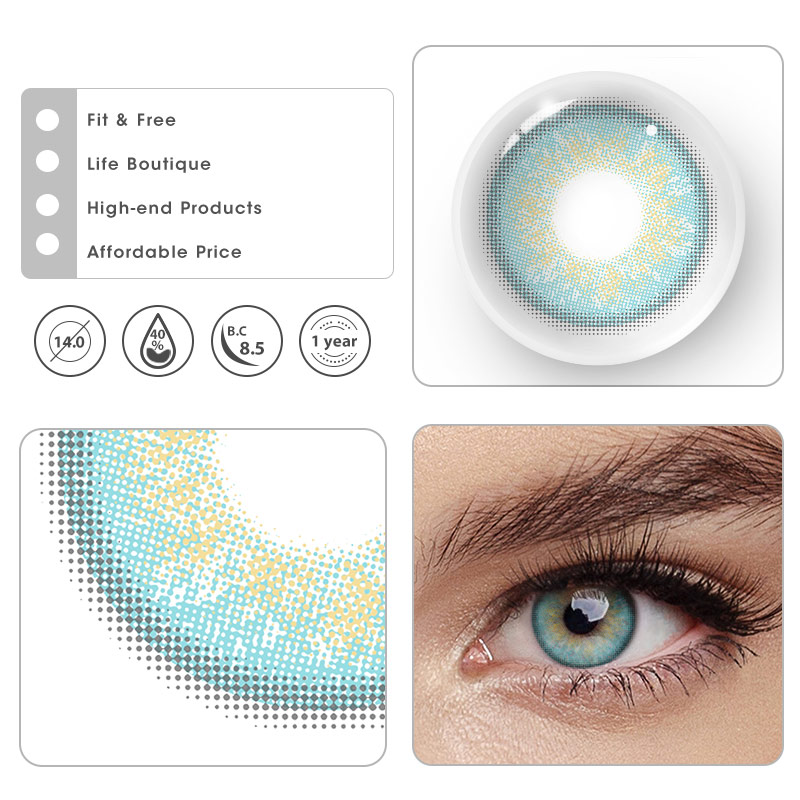 MYEYEBB Russian Girl Blue Prescription Colored Contact Lenses - image 8