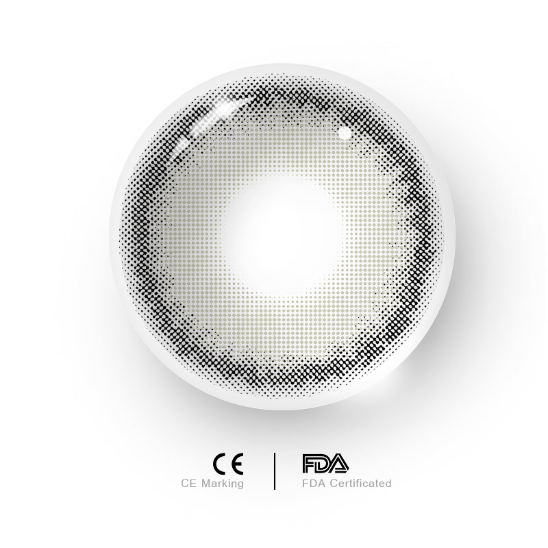 MYEYEBB Fox's Eye Grey Prescription Colored Contact Lenses - image 6