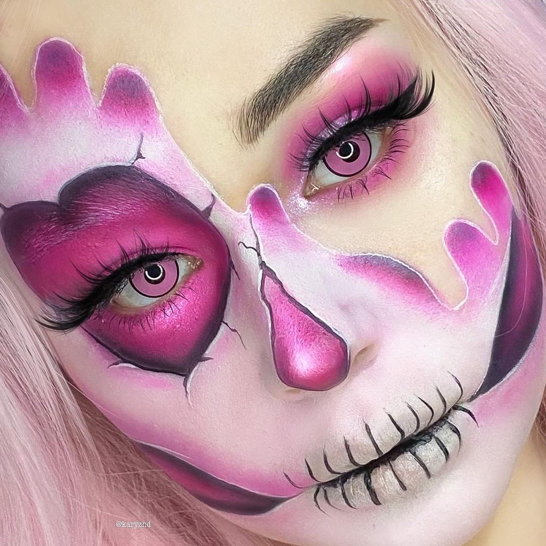 MYEYEBB Minecraft Pink Prescription Cosplay Colored Contact Lenses  - image 4