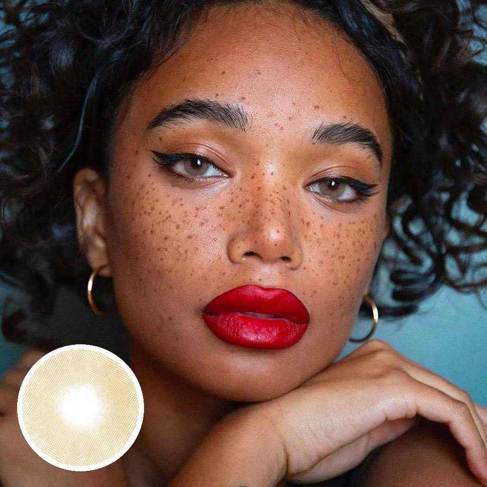 MYEYEBB Aurora Brown Prescription Colored Contact Lenses - image 3