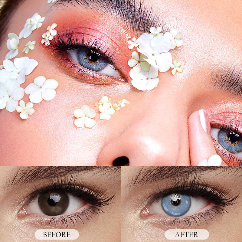 MYEYEBB Queen Blue Prescription Colored Contact Lenses - image 7