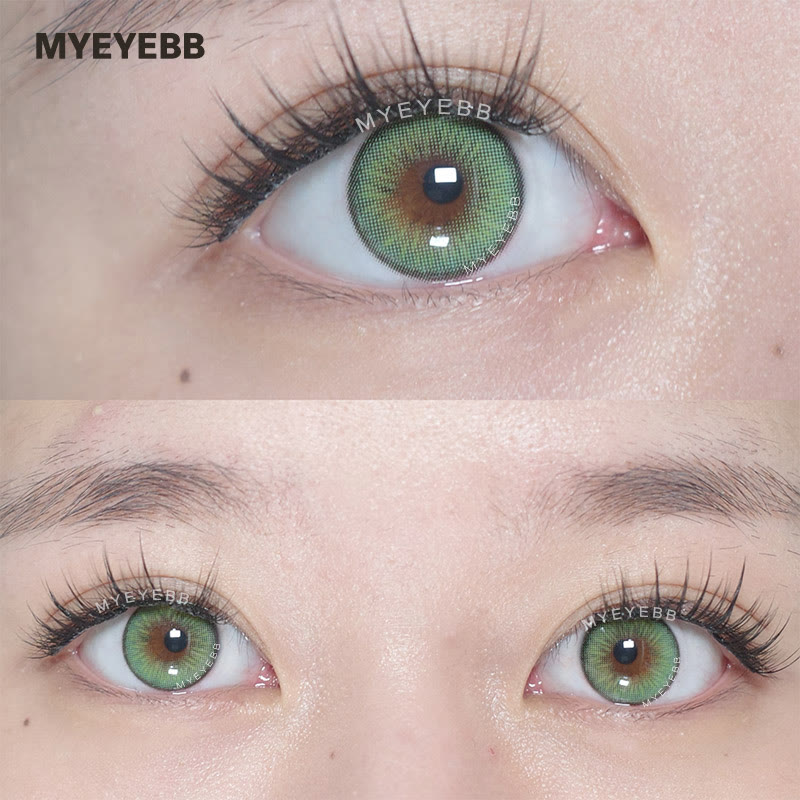 MYEYEBB Nowhere S37 Green Prescription Colored Contact Lenses - image 3