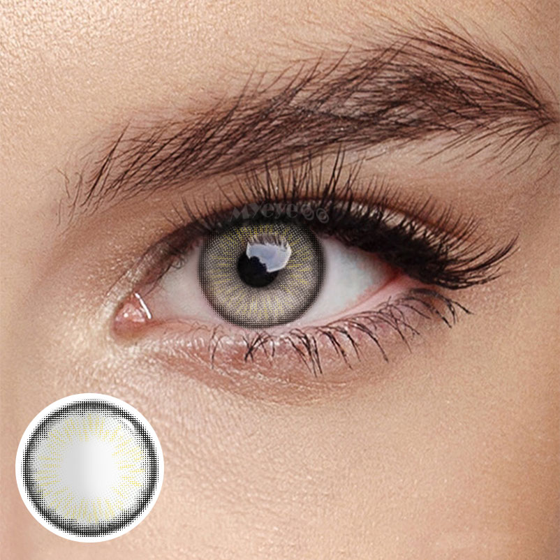 MYEYEBB Nowhere S7 Grey Prescription Colored Contact Lenses - Nowhere S7 Grey - -8.00 - FC331_GY - image 1