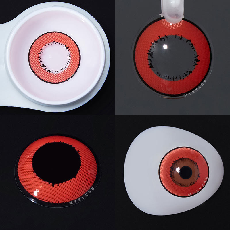 MYEYEBB Elements Red Prescription Cosplay Colored Contact Lenses  - image 4