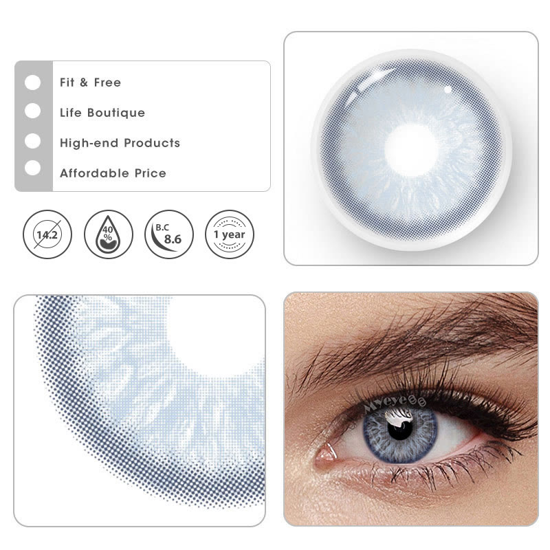 MYEYEBB Nordic DNA Blue Prescription Colored Contact Lenses - image 6