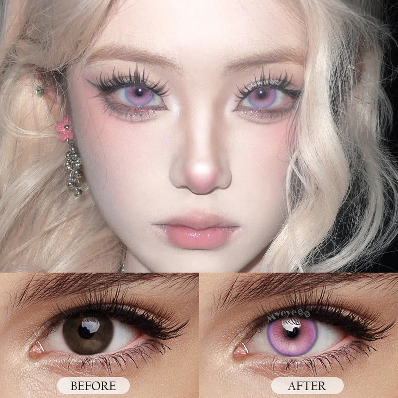 MYEYEBB Serpent Pink Prescrition Cosplay Colored Contact Lenses - image 8