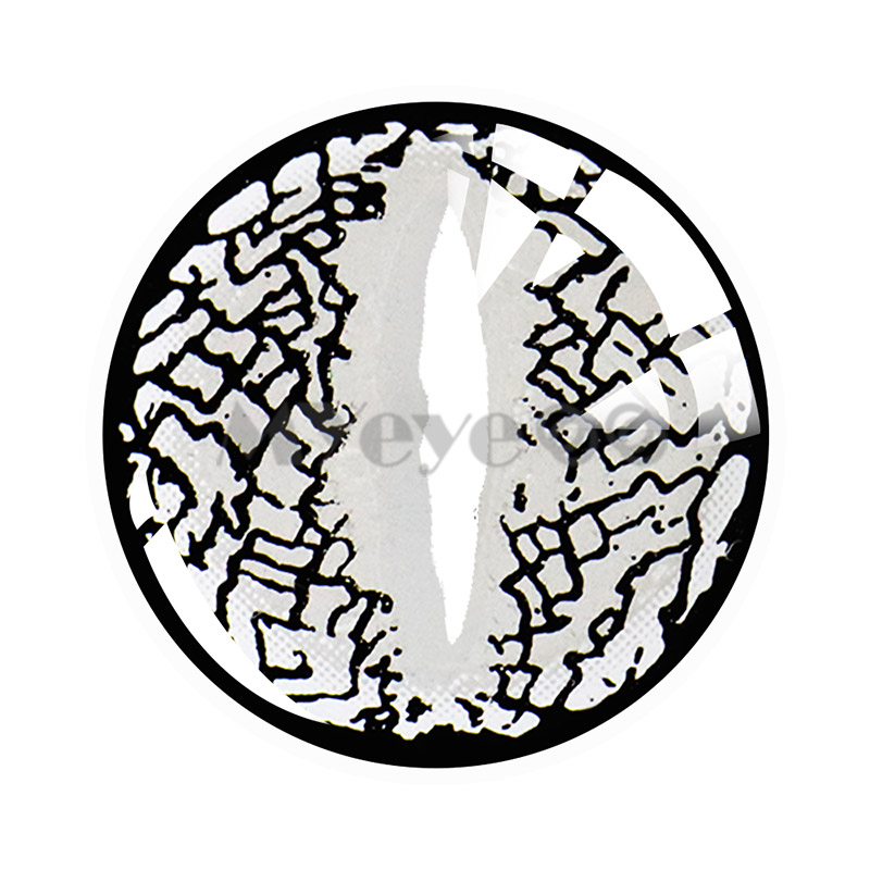 MYEYEBB Blind Lizard Eye Sliver Cosplay Colored Contact Lenses - image 7