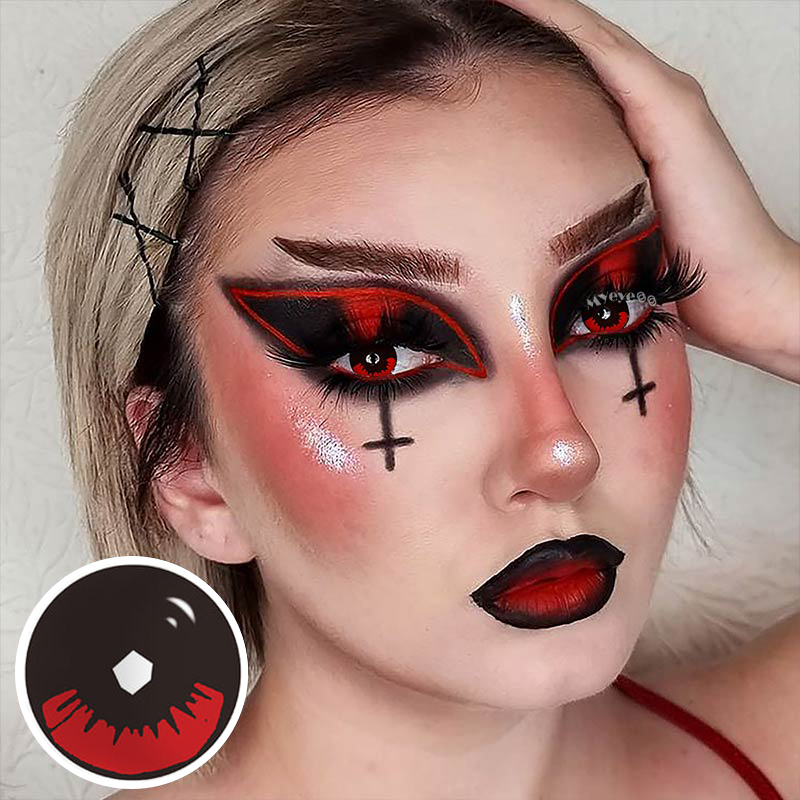 MYEYEBB Blind Kamado Tanjirou Prescription Cosplay Colored Contact Lenses  - image 8