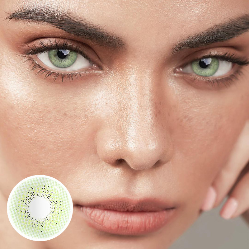 MYEYEBB Ocean Green Prescription Colored Contact Lenses - image 3