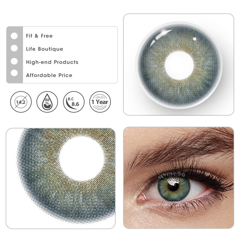 MYEYEBB Dew Blue Colored Contact Lenses - image 6