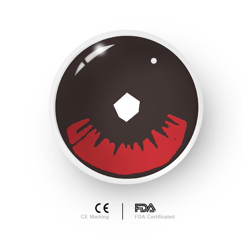 MYEYEBB Blind Kamado Tanjirou Prescription Cosplay Colored Contact Lenses  - image 3