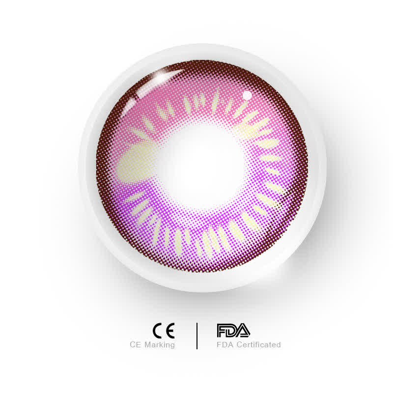 MYEYEBB Anime Tear Pink Prescription Cosplay Colored Contact Lenses - image 7