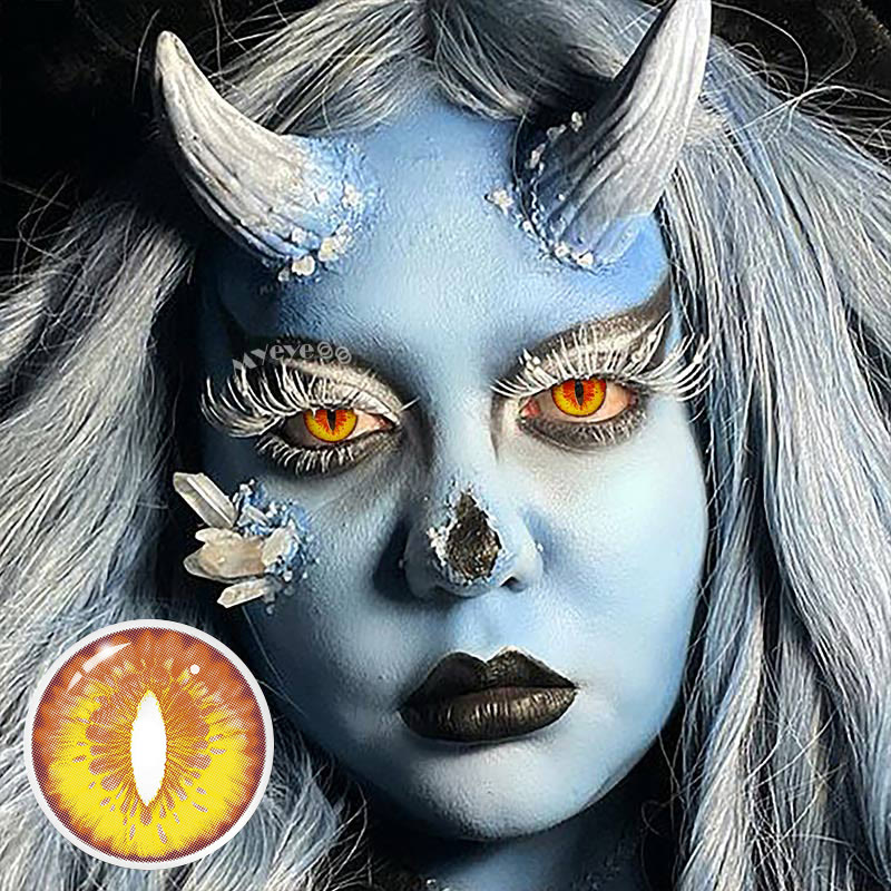 MYEYEBB Blind Dragon Maid Prescription Cosplay Colored Contact Lenses - image 9