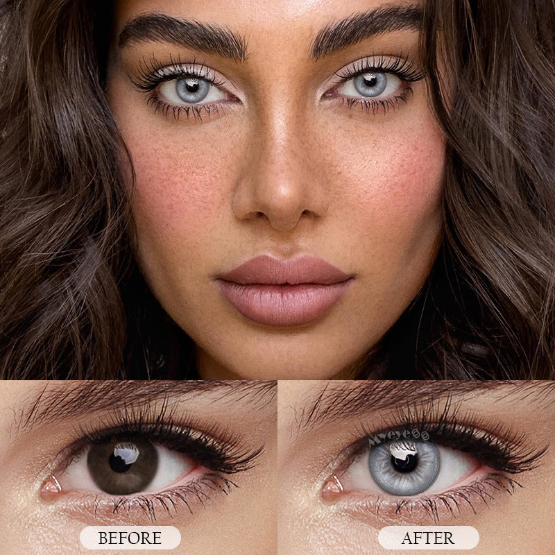 MYEYEBB Neo Sunflower Grey Prescription Colored Contact Lenses - image 6