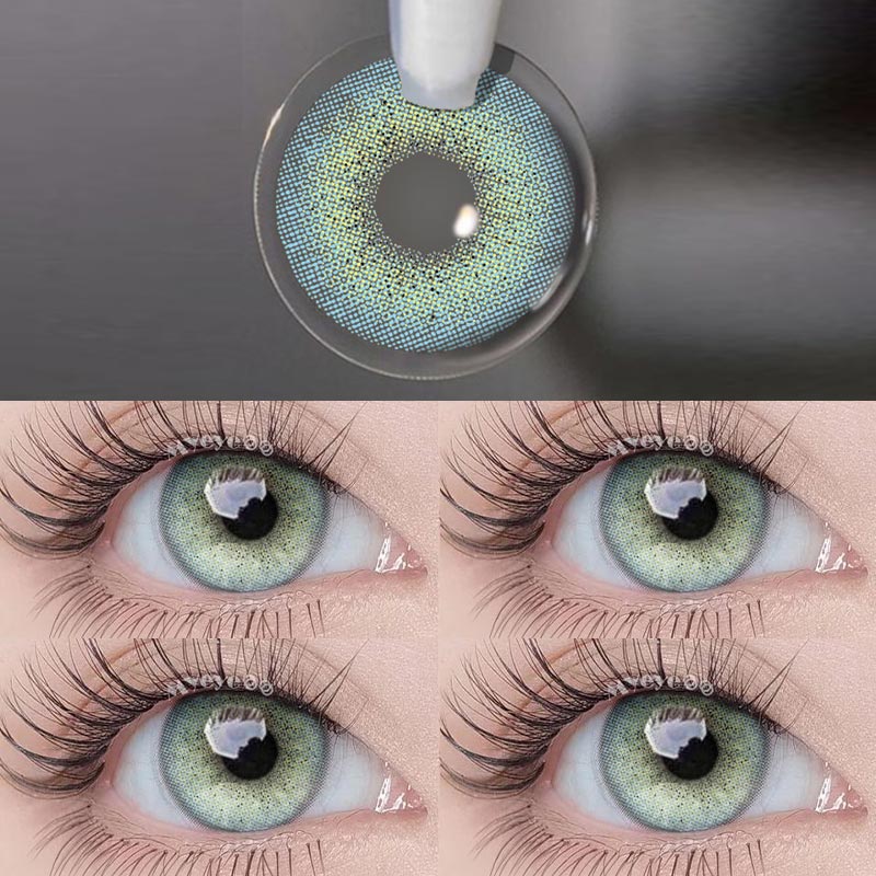 MYEYEBB Ocean Blue prescription Colored Contact Lenses - image 6