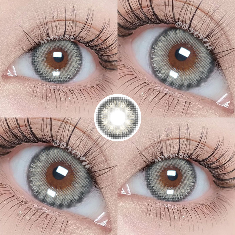 MYEYEBB Y2K Boho Grey Prescription Colored Contact Lenses - image 2