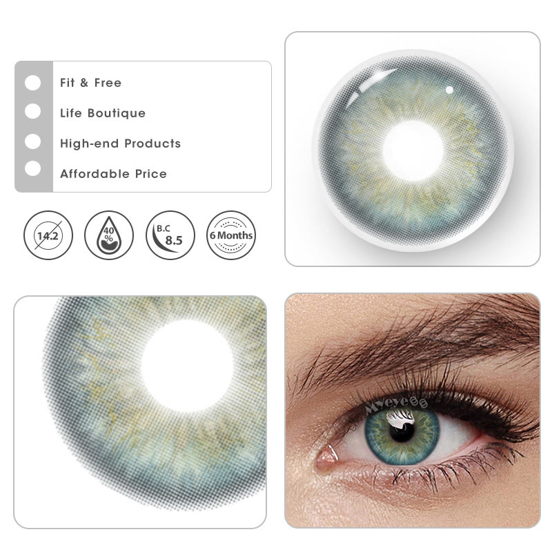 MYEYEBB Angel Blue Colored Contact Lenses | 6 Months - image 11