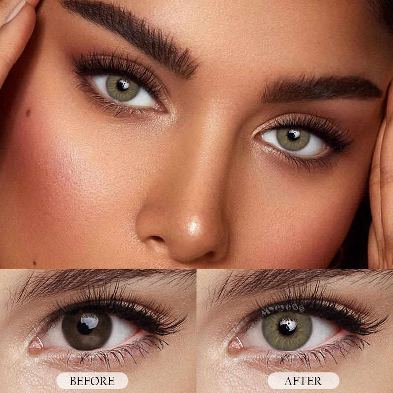 MYEYEBB Eros Grey Prescription Colored Contact Lenses - image 4