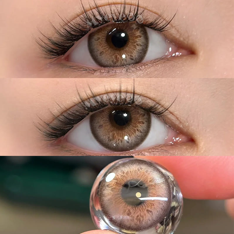 MYEYEBB Tyrande Brown Prescription Colored Contact Lenses - image 5