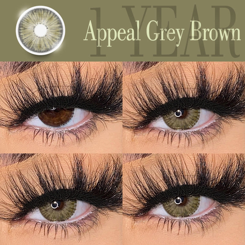 MYEYEBB New York II Appeal Grey Brown Prescription Colored Contact Lenses - image 3